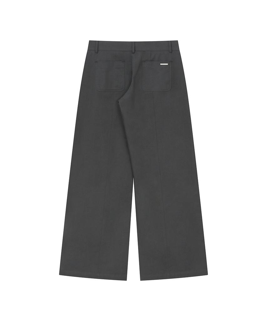 MISEKI SEOUL Side Fly Wide Pants Charcoal