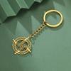 Dawapara Saint Brigid Cross Pendant Keychain Irish Celtics Knot Imbolc Protection Amulet Religious Stainless Steel Jewelry