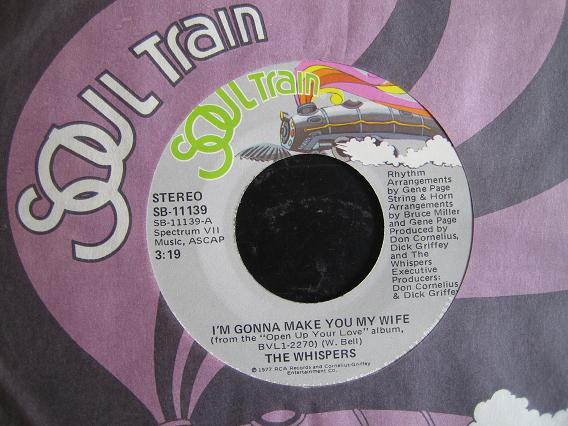 

7inch Record WHISPERS - I m Gonna Make You My Wife SB11139 Soul Train 1977 US Dance & Electronica Used
