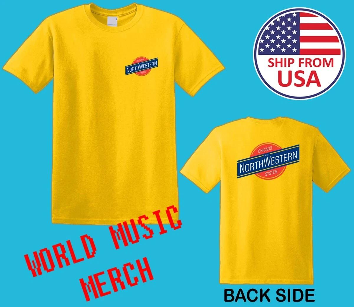 

Chicago North Western Railway Men s Yellow Size S-5XL XL