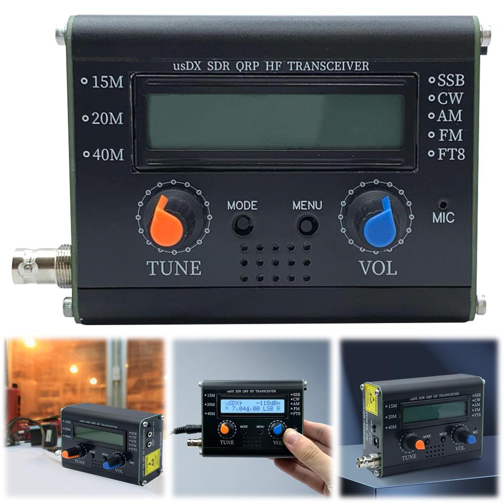 5W UsDX All Mode HF Transceiver QCX-SSB To SSB 3-Band SDR QRP HF Transceiver High Frequency Transceiver with Handheld Mic