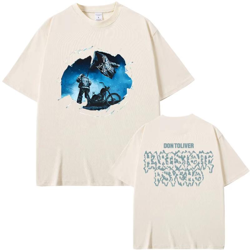 

New Hot Sale Rapper Don Toliver Hardstone Psycho Album Double Sided Print Tshirt Unisex Womens Hip Hop Fashion Oversized Tshirts S