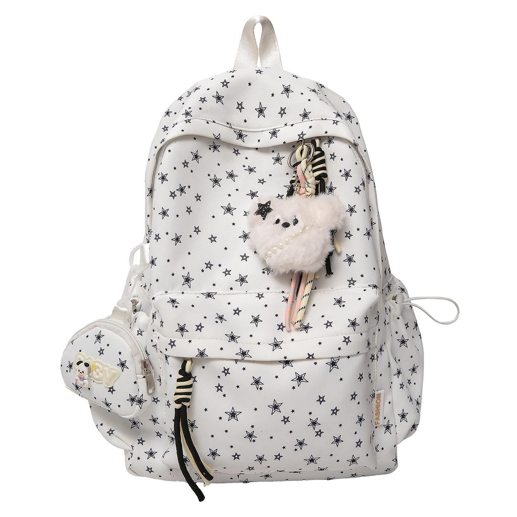 Schoolbag1011 New Simple Casual Backpack Korean Small Fresh Light Versatile Backpack Junior High School School Bag