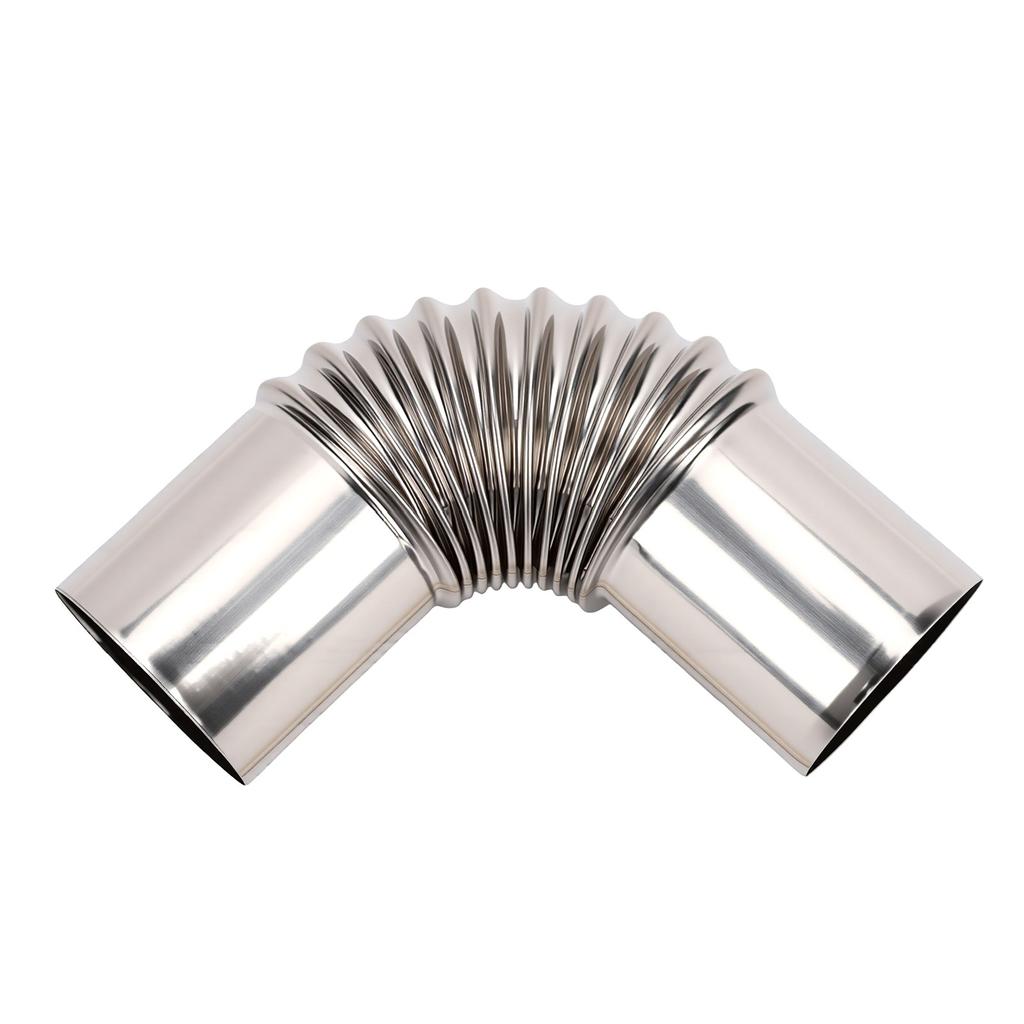 75mm Chimney Elbow 90 Degree Stainless Steel Stove Pipe for Indoor Burning Outdoor Camping