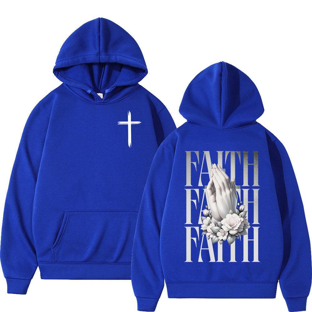 Christian Jesus Faith Bible Verse Hoodies Men Women Clothing Fashion Harajuku Sweatshirts Fleece Casual Long Sleeves Pullovers