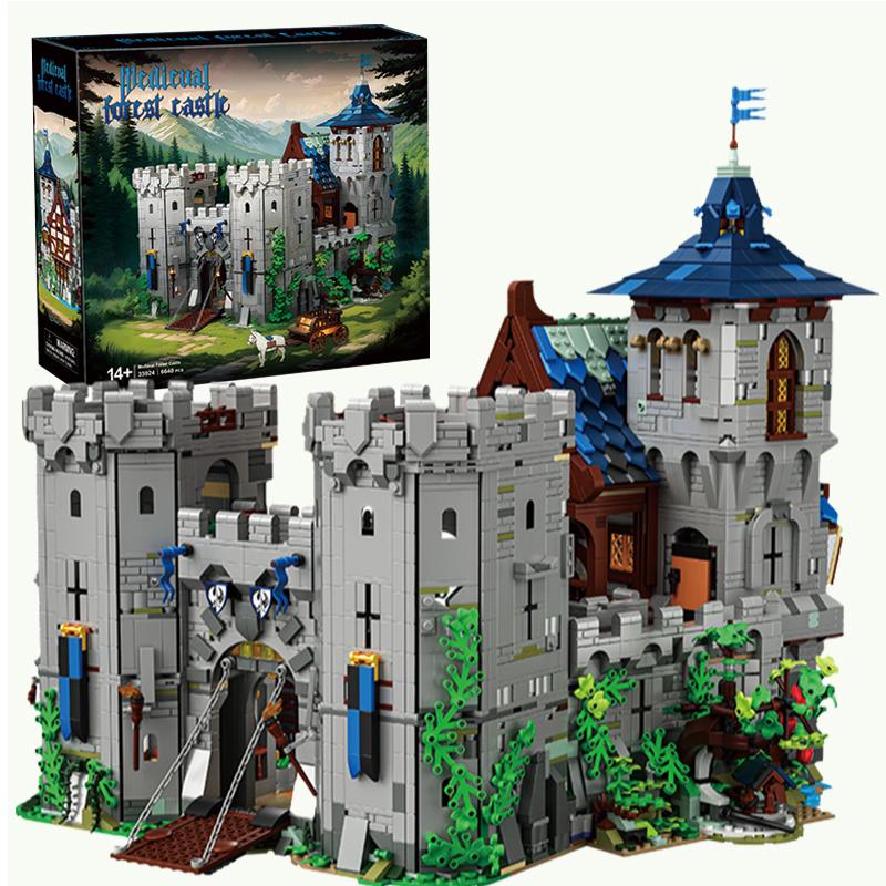 6640PCS Medieval Jungle Castle Building Blocks Forest Castle Model Bricks Desktop Decoration DIY Toys For Kids Holiday Gifts