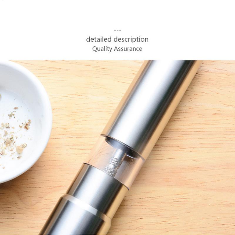 

Manual Salt Grinder Stainless Steel Small Salt Grinder Push Button Grinding Tool Labor-Saving Cumin Mill salt and pepper grinder CN