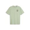 Solid Color Crew Neck Short Sleeve T-Shirt Men Tops Light-Green 626097-89