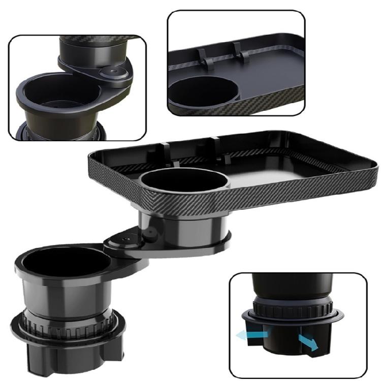 Car Interior Cup Holder Expandable Storage Space Food Table Tray Easy Installation For Multiple Vehicle Use