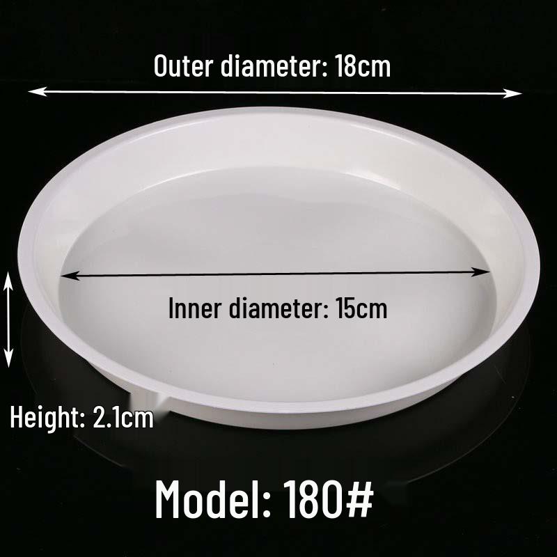 Thickened Round Plastic Flower Pot Water Tray - Large Draining Base for Succulents & Golden Pothos.