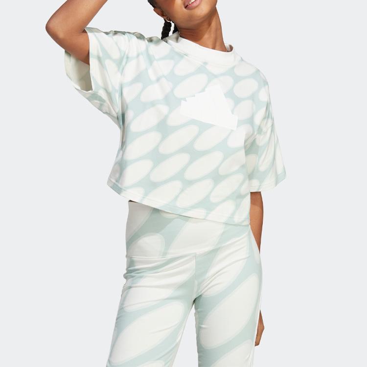 New Adidas X Marimekko Regular T Shirt Women's White HR8174