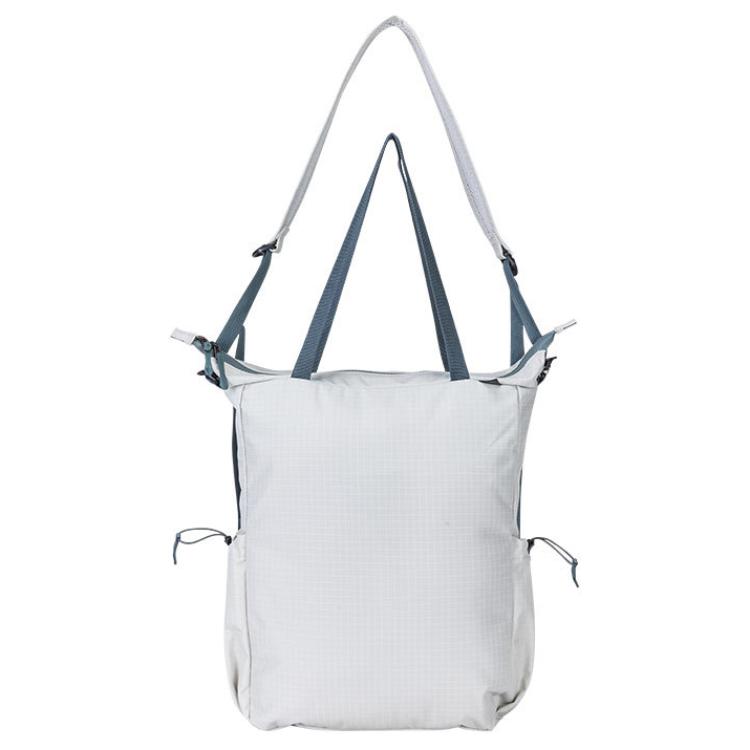 

New Anta Variety Training Collection Recycled Nylon Portable Crossbody Backpack Shoulder Bag Unisex Light Cyan Gray 192437130-2 30.0*9.9*39.1CM