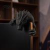 Desktop Collectible Gift 3D Printed Dragon Monitor Decor, Decorative Ornament for PC Gaming Desk Case Setup, Creative Screen Edge Figurine Computer