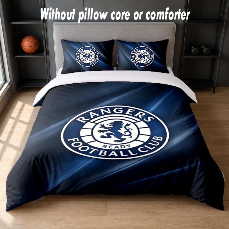 Set Biancheria da Letto Design Rangers FC 1 Copripiumino + 2 Federe Morbido Traspirante Biancheria da Letto per la Casa