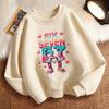 Funny Children's Sweatshirt Pullover Italian Brainrot Love Heart 67 Six Seven Crew Neck Graphic Print Hoodie Boy/Girl Kids Hoody