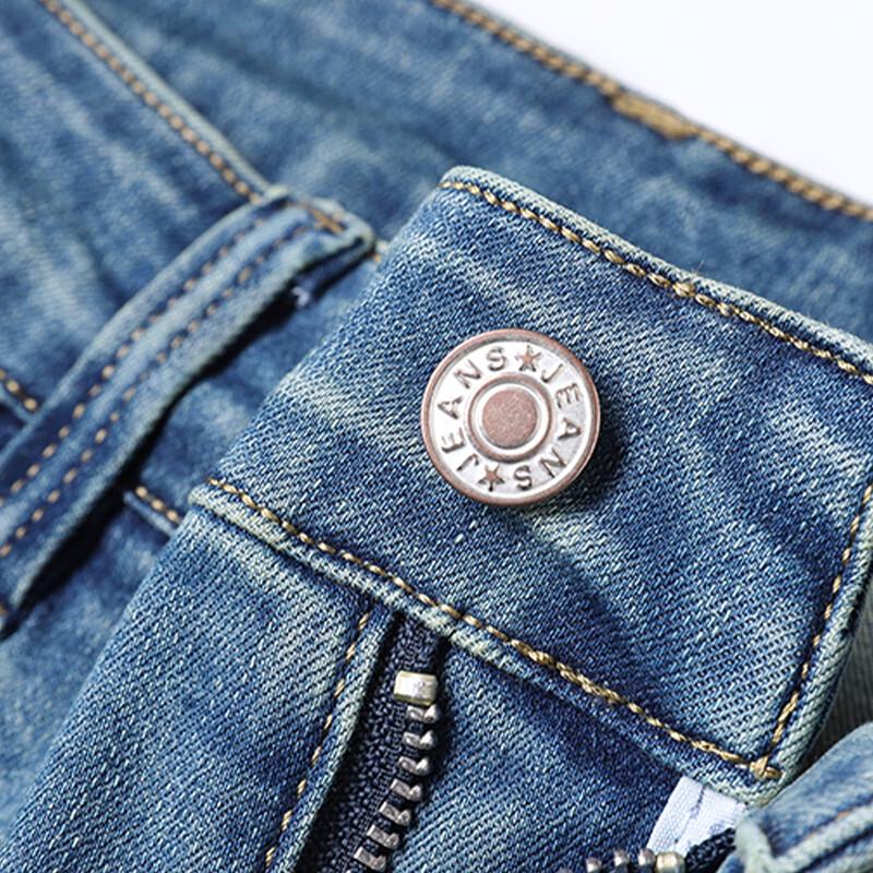 Jeanswest Men's Summer Outdoor Loose Straight Jeans