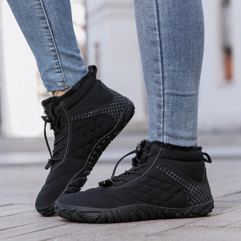 Snøstøvler for par Vanntette og sklisikre snøstøvler Varme og fritidsstøvler Overdimensjonerte sko 35-48