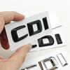 CDI Letter Emblem For Mercedes Benz Trunk Logo Badge W204 W205 W211 W212 W164 W166 CLA GLS GLE Class Chrome Glossy Black Sticker