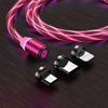 Glowing Cable Mobile Phone Charging Cables Led Light Micro Usb Type C Charger For Samsung Iphone Magnetic Phone Charge Wire Cord