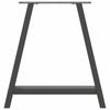 Vidaxl Coffee Table Legs, 2 Pcs, Anthracite, 70X(72-73) Cm, Steel