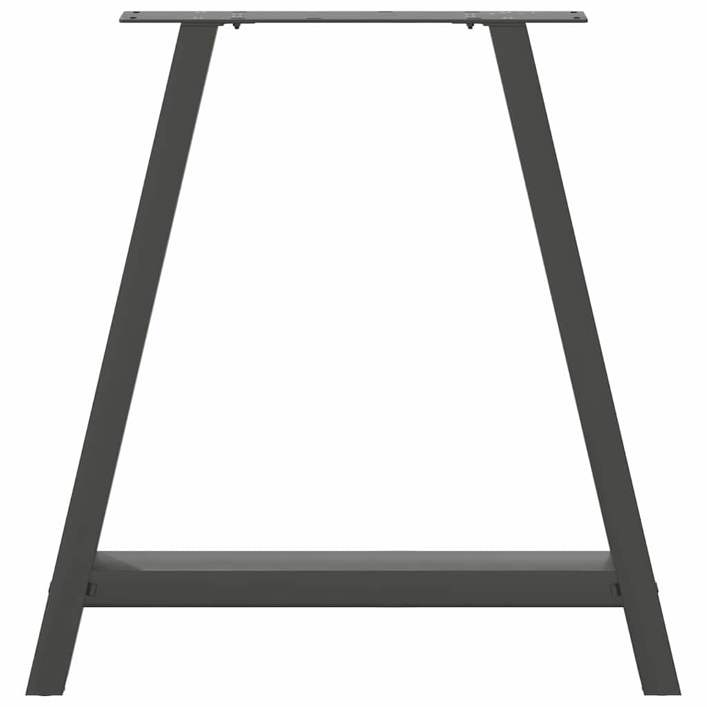 Vidaxl Coffee Table Legs, 2 Pcs, Anthracite, 70X(72-73) Cm, Steel