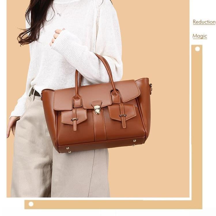 Retro Portable Messenger Business Women's Bag