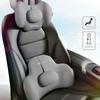 Comfortable Memory Car Seat Headrest/Lumbar Support Adjustable Design Lightweight for Long Drives & Office Work