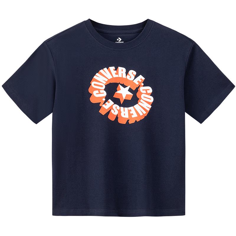 Converse Boy's 3D Star Logo Short Sleeve T-Shirt