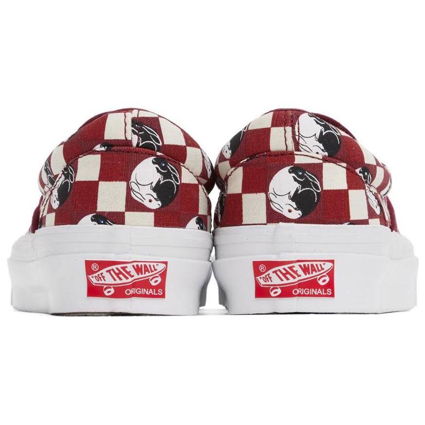 Vans Unisex OG Classic Slip-On LX Year Of The Rabbit Red White VN0A32QNRED