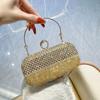 Hand-held Bag with Tassels and Diamonds Party Evening Bag Banquet and Dinner Bag