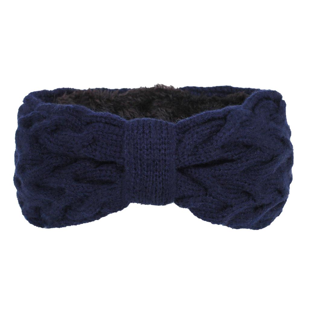 Stylish Knitted Headbands For Women And Girls Soft Fleece Bows Hair Bands Knitted Headband Winter Ear Protection