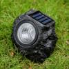 4 LED Solar Warm Light Imitation Stone Landscape Lamp - Waterproof Outdoor Courtyard Spotlight for Landscape Lighting