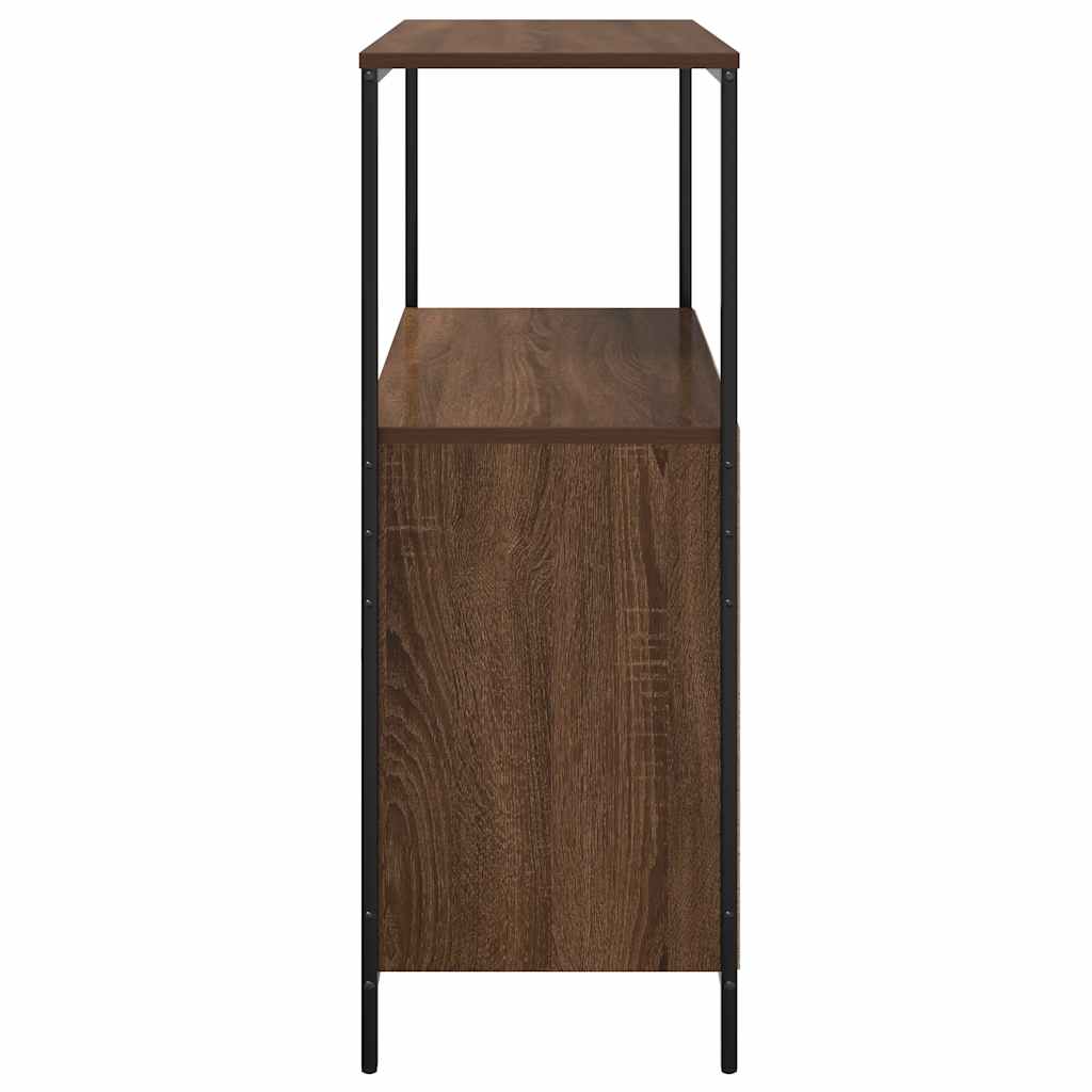 Bathroom Cabinet with Shelves Brown Oak Effect 76.5 X 35 X 95 Cm