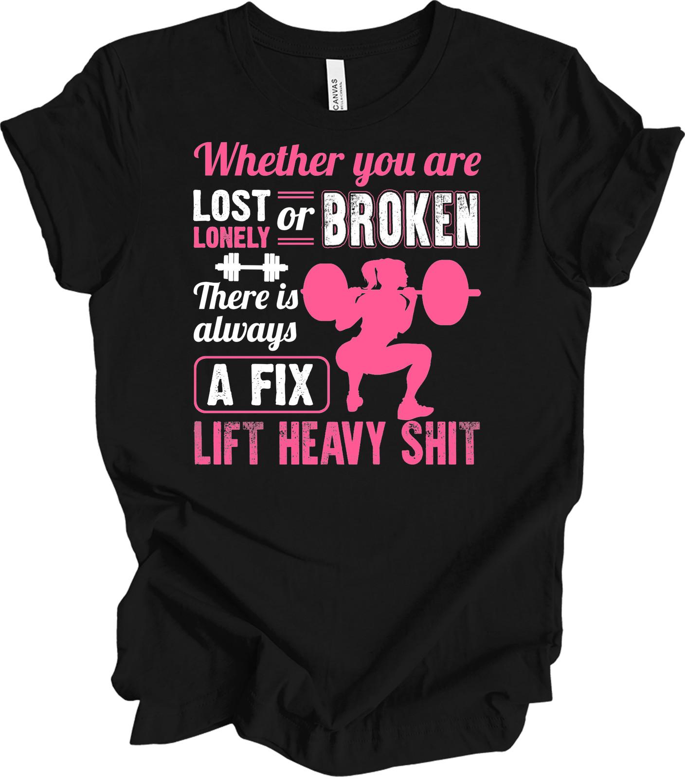 Lifted Heavily Ever After Shirt - Funny Workout Tee for Women XXL