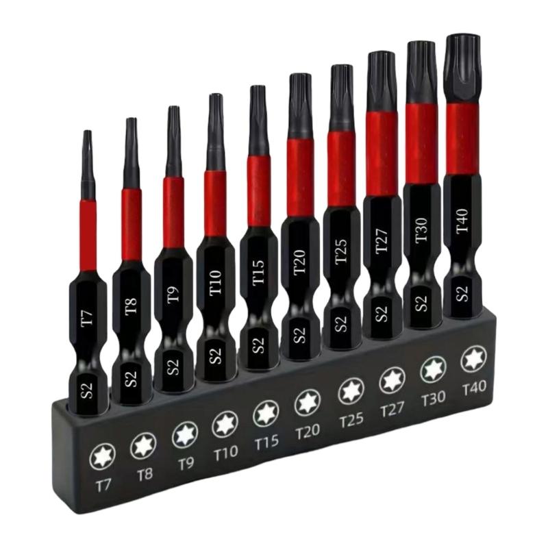 10 Pezzi Punta per Cacciavite Magnetica Forte 50mm Testine per Cacciavite ad Alta Durezza Adatte per Utensili Manuali Elettrici