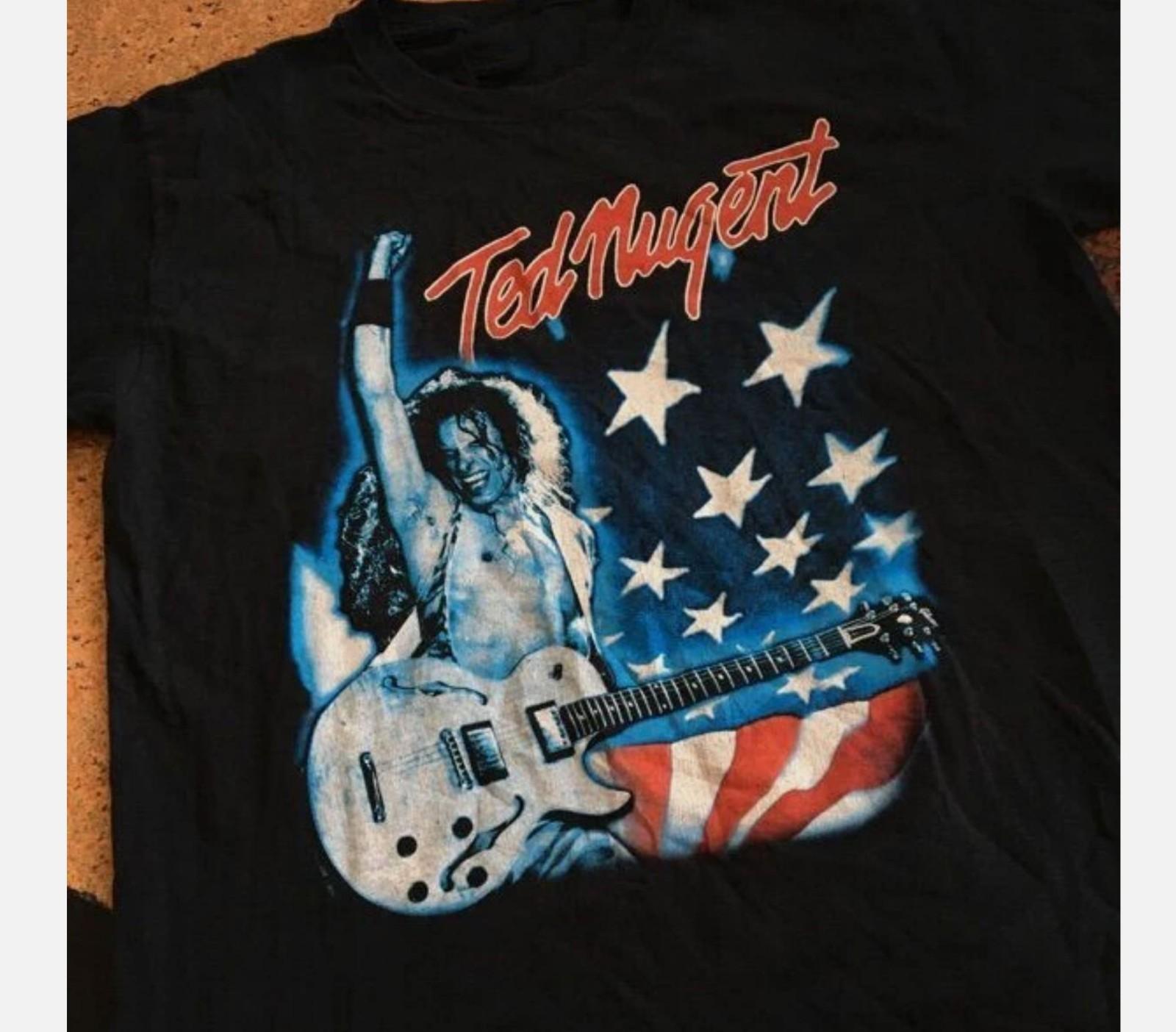 2005 TED NUGENT TOUR Black Men All size T-shirt S-345XL XXXL