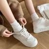 Fashion 2025 Fashionable Elegant New Spring Women's Shoes Platform Female Casual Sneaker Round Toe Shallow Mouth Solid Women Shoes