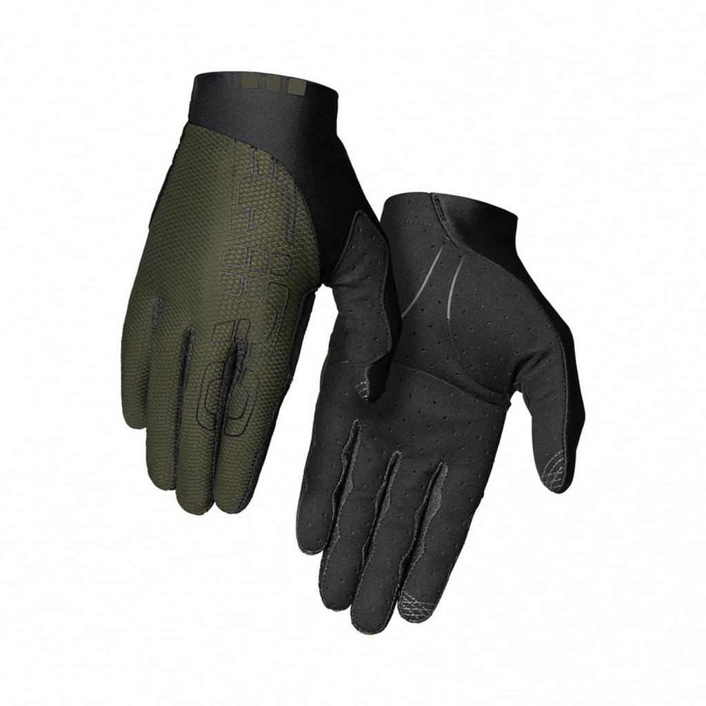 Japanese GIRO TRIXTER Cycling Size Fits Long Finger Gloves for Trail and MTB [Official Product] Gloves, Olive, XS, Perfectly,