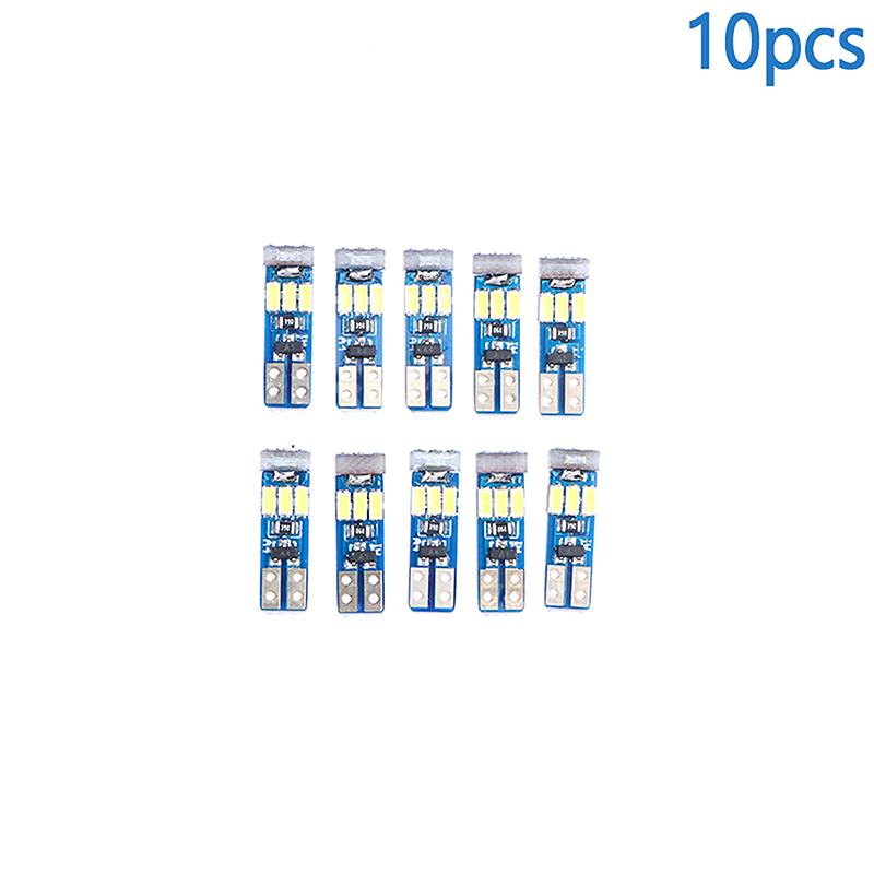 10Pcs Bright LED Bulbs T5 W3W W1.2W 70 73 74 Auto Dashboard Gauge Lamps Car Warning Indicator Instrument Cluster Light Lamps