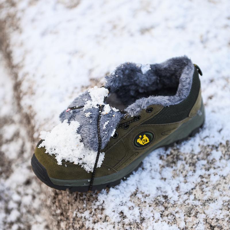 Winter Snow Boots For Men Women Keep Warm Cotton Shoes Outdoor Hiking Shoes Plush Warm High Ankle Boot Man Sneakers