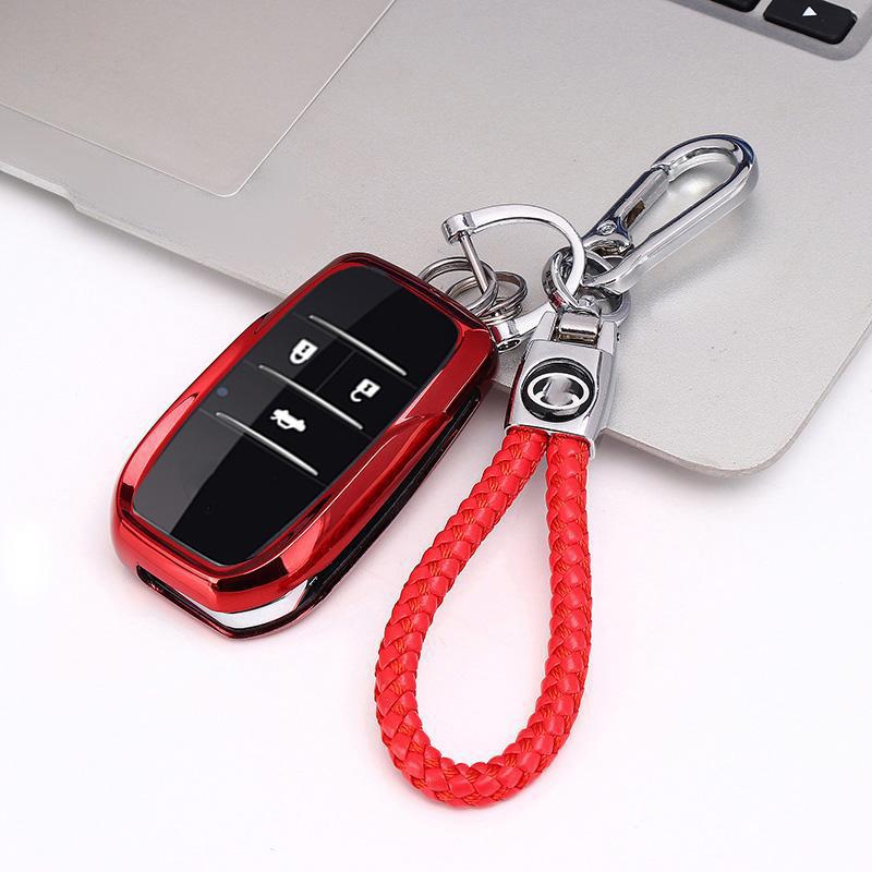 Compatible Folding Key Case for Toyota Vios, Yaris, Camry, and Corolla with Aftermarket Key Bag Buckle.