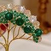 Women Brooch Sparkling Rhinestone Inlaid Money Tree Shape Anti-Exposure Buckle Suits Shirts Sweaters Bags Badge Outfit