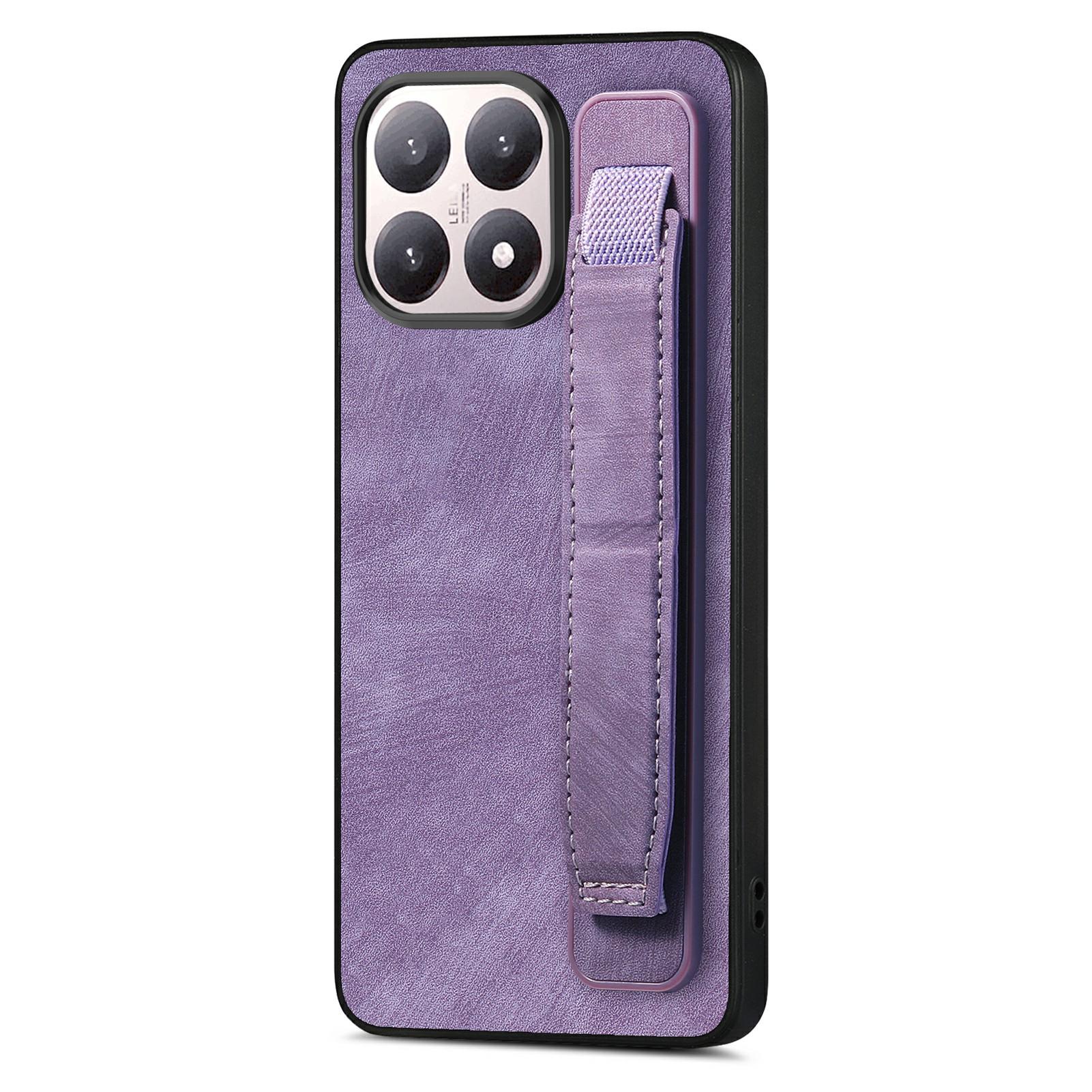 

For Xiaomi 15T Case with Wristband Kickstand Leather + TPU Phone Cover