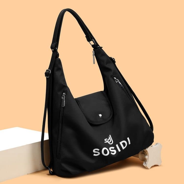 

Nylon letter print messenger bag women s shoulder bag чёрный