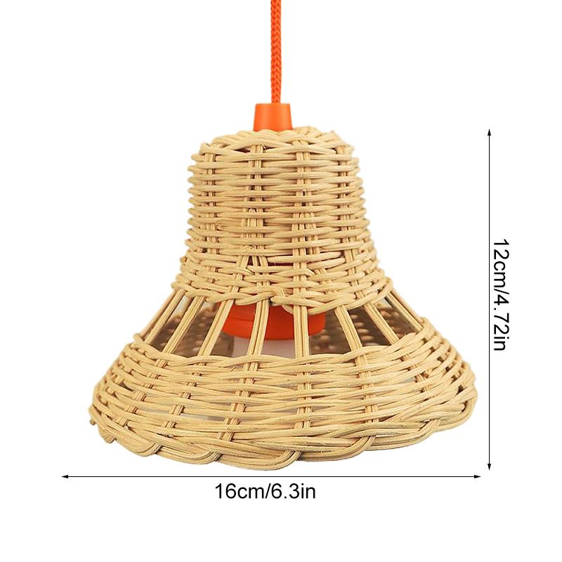 

Подарок ручной работы Абажур в скандинавском стиле Плетеный вручную Чехол для лампы Украшение Освещение Лампа для гостиной Дымник Бар Домашний декор