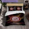 Servette FC Themed Bedding 3Pcs Duvet Cover Set Decorative Bed Linen For Teen Room Home Decoration
