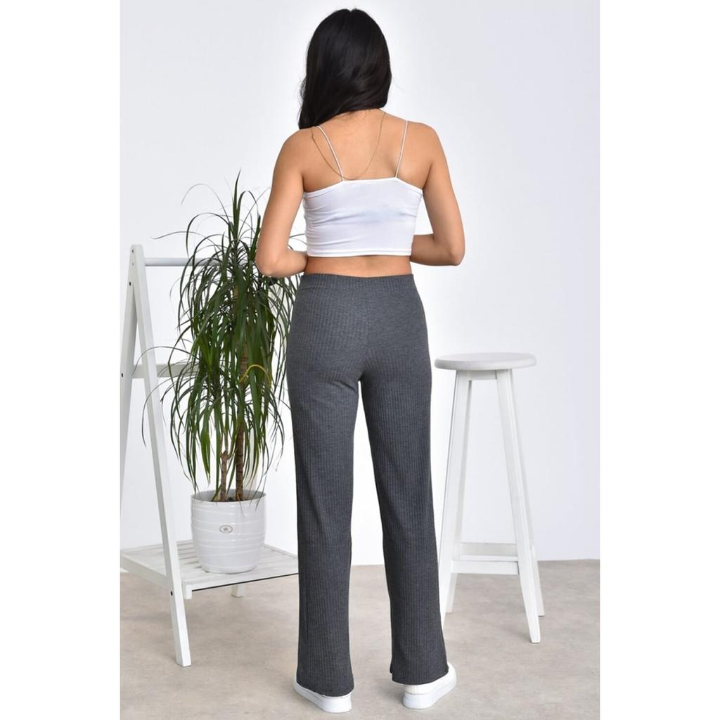 Pantaloni de vară din bumbac, confortabili, cu talie înaltă, pentru femei, cu potrivire relaxată