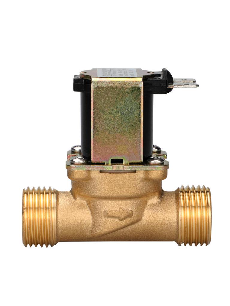 Hochtemperaturbeständiges Kupfer Edelstahl Magnetventil 12V/24V/220V für Wasser Ein- und Auslass