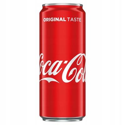 Kohlensäurehaltiges Getränk Coca-Cola in Dose 24 x 330ml - Coca-Cola