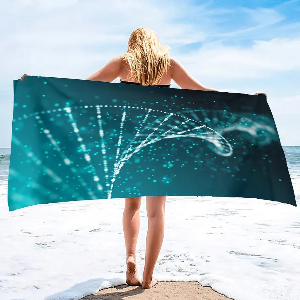 Modern Abstract Art Beach Towel, Microfiber Sandproof Beach Towels,Lightweight Large Oversized Beach Blanket for Travel Camping